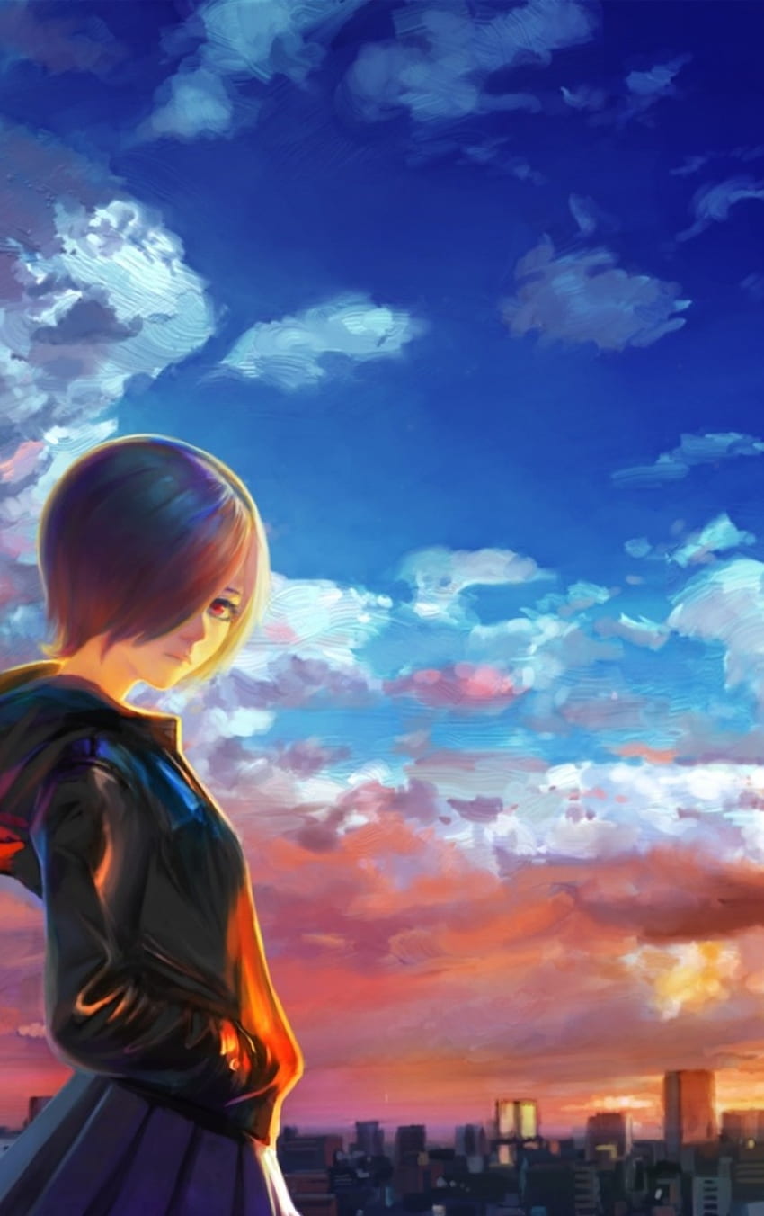 tokyo ghoul, kirishima touka, sky Resolution , Anime , , and Background HD phone wallpaper