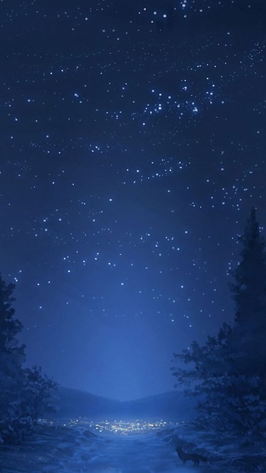 Nachthimmel iPhone , Winternachthimmel iPhone HD-Handy-Hintergrundbild