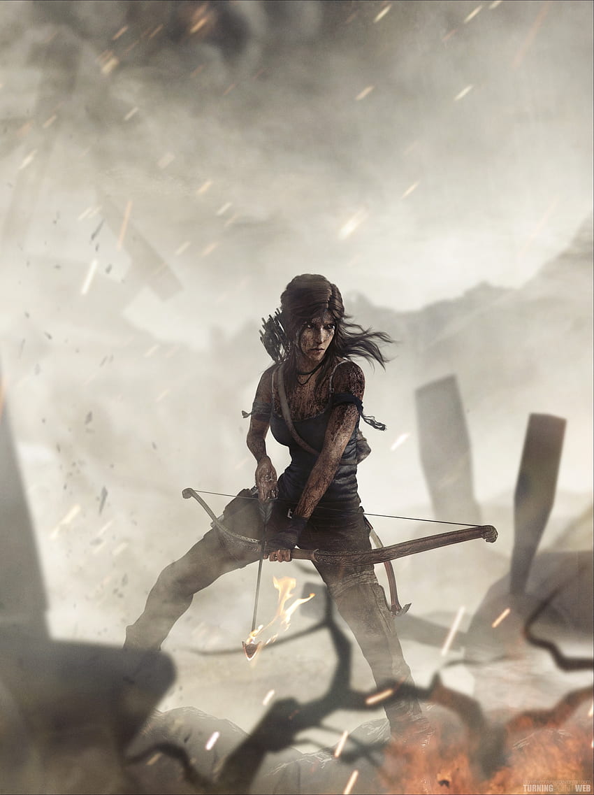 Tomb Raider, okçu, video oyunu, sanat eseri HD telefon duvar kağıdı
