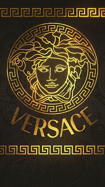 versace logo wallpaper art Custom airpods case - Coverszy