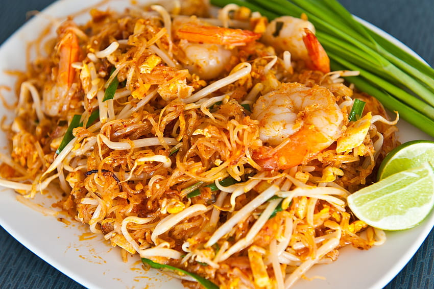 Pad thaï, cuisine asiatique Fond d'écran HD