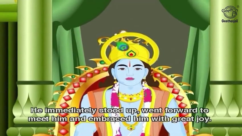 Lord Krishna Stories for Children - Krishna and Sudama HD wallpaper