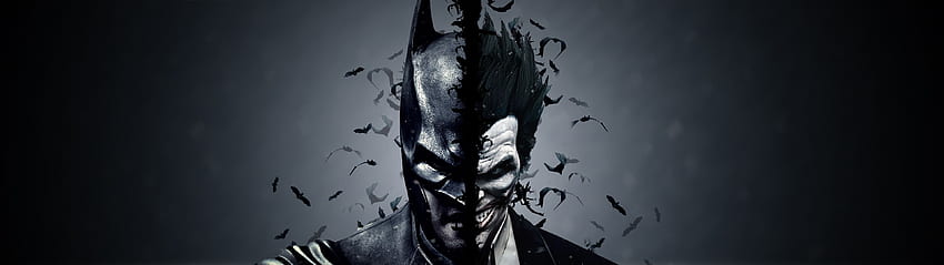 Batman Vs Joker Doppelschirm, Joker DC HD-Hintergrundbild