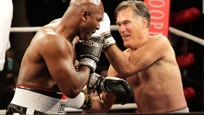 Mitt Romney rumbles with Holyfield in boxing match, Evander Holyfield HD wallpaper