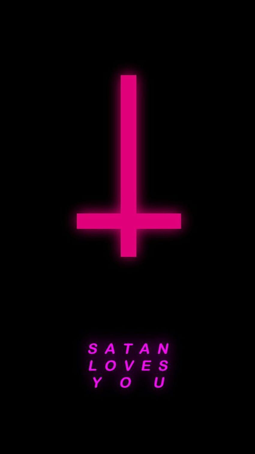 사탄은 당신을 사랑합니다. 사탄의 예술, 고딕, 사탄, 우박 사탄 HD 전화 배경 화면