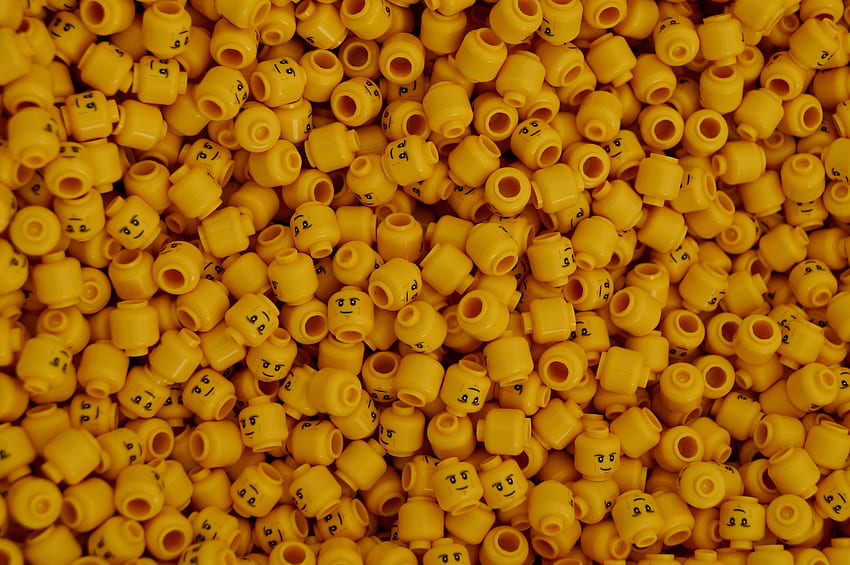 Жълто, Лего, играчка HD тапет
