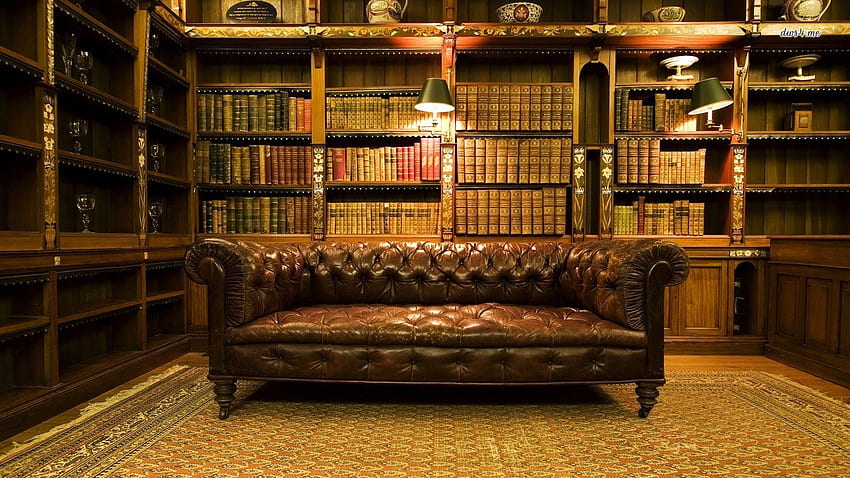 Library (laptop) background HD wallpaper