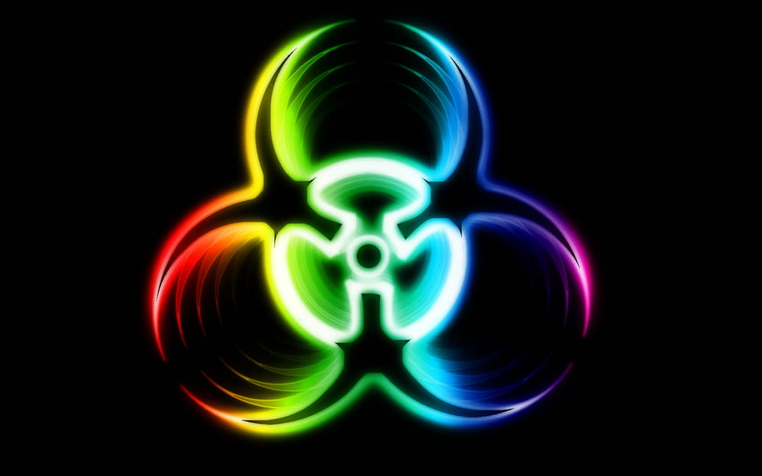 Toxic Symbol - -, Cool Toxic HD wallpaper