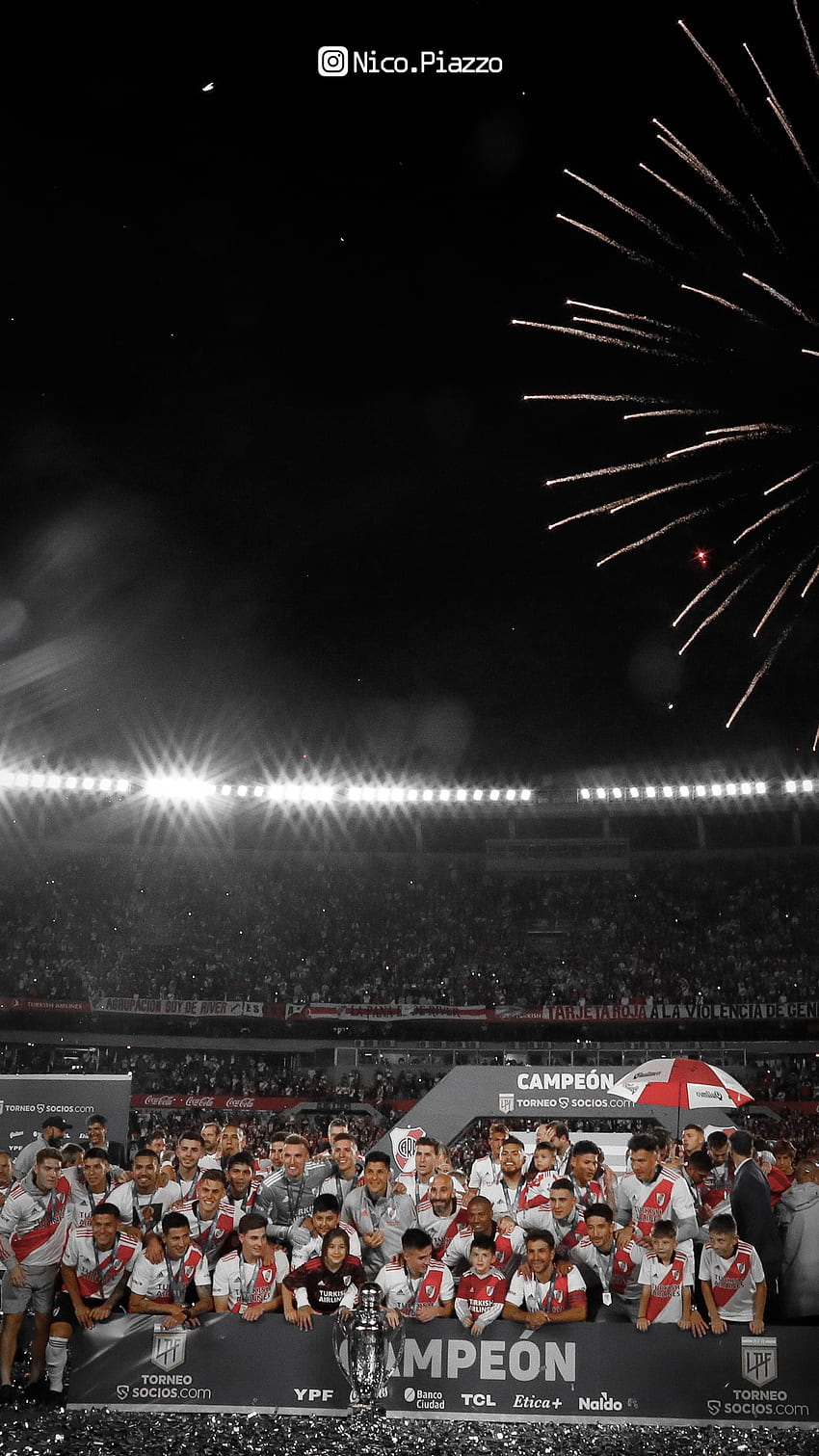 RIVER CAMPEON, riverplate, nicopiazzo, argentina, river plate, cr7, football, monumental, messi, football HD phone wallpaper
