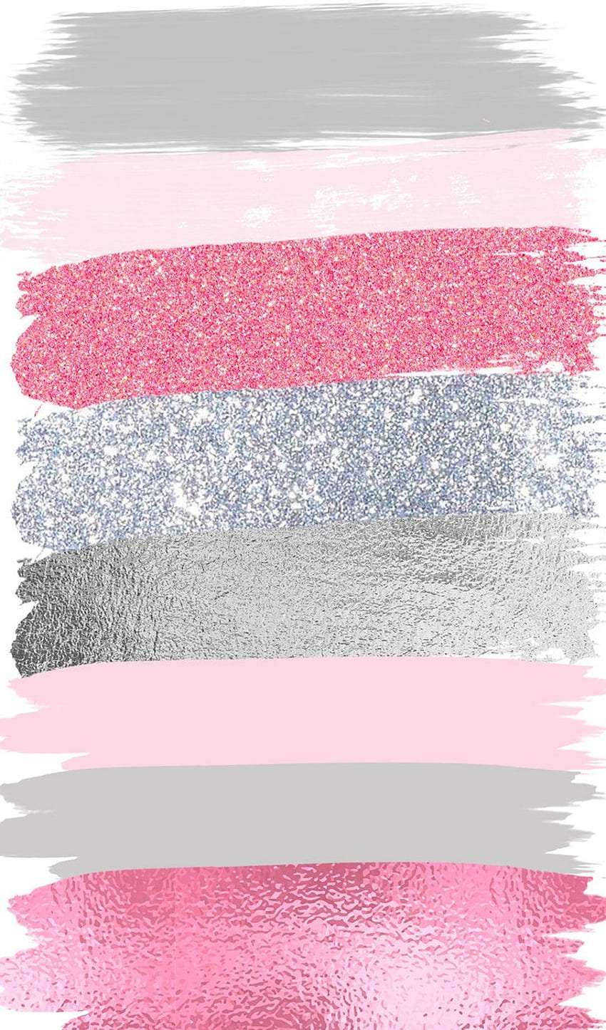 Różowy szary pociągnięcia pędzlem Clip Art 27 ręcznie malowany różowy brokat. Etsy. Różowy brokat, brokat iPhone'a, różowe brokatowe tło Tapeta na telefon HD