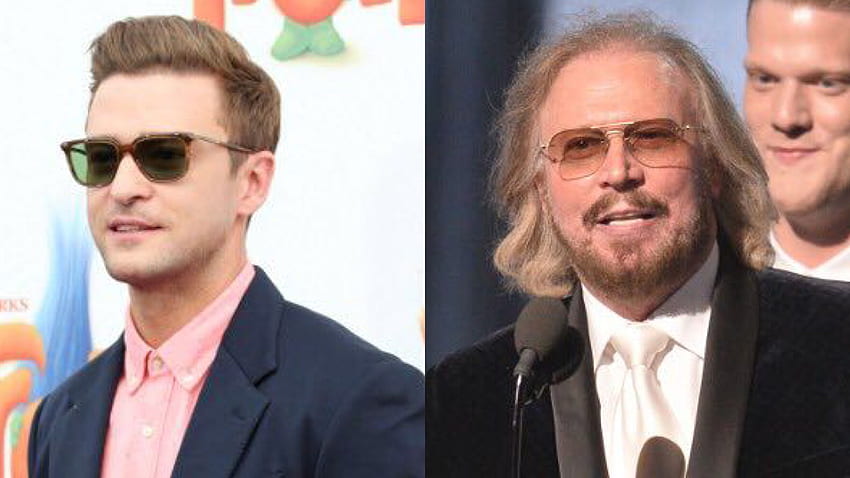 Barry Gibb, dos Bee Gees, quer colaboração com Justin Timberlake papel de parede HD