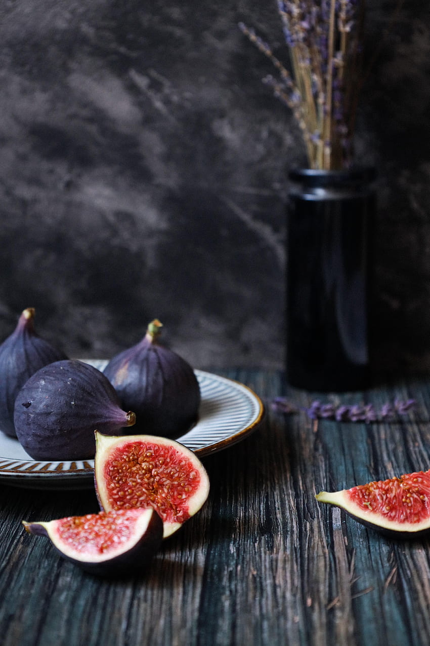 Fruits, Food, Violet, Purple, Lobules, Slices, Fig Hd Phone Wallpaper 