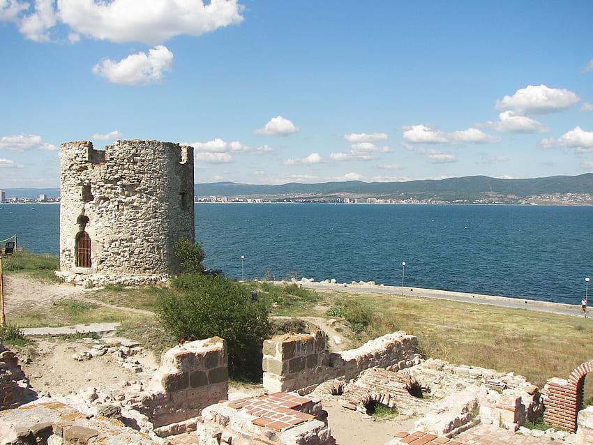 Nessebar, città vecchia, bulgaria, nessebar, mar nero Sfondo HD