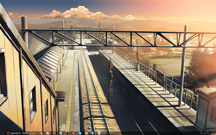 gün batımı, diğer, ilk günlerimizde vaat edilen yer, anime HD duvar kağıdı