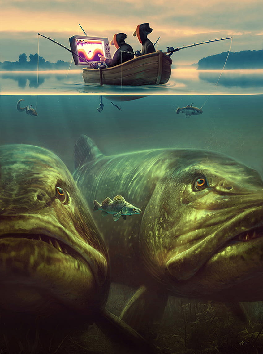 I dont see much fishing related fantasy art but these are great [] for your , Mobile & Tablet. Explore Musky . Musky , Musky , Fishing Art HD phone wallpaper