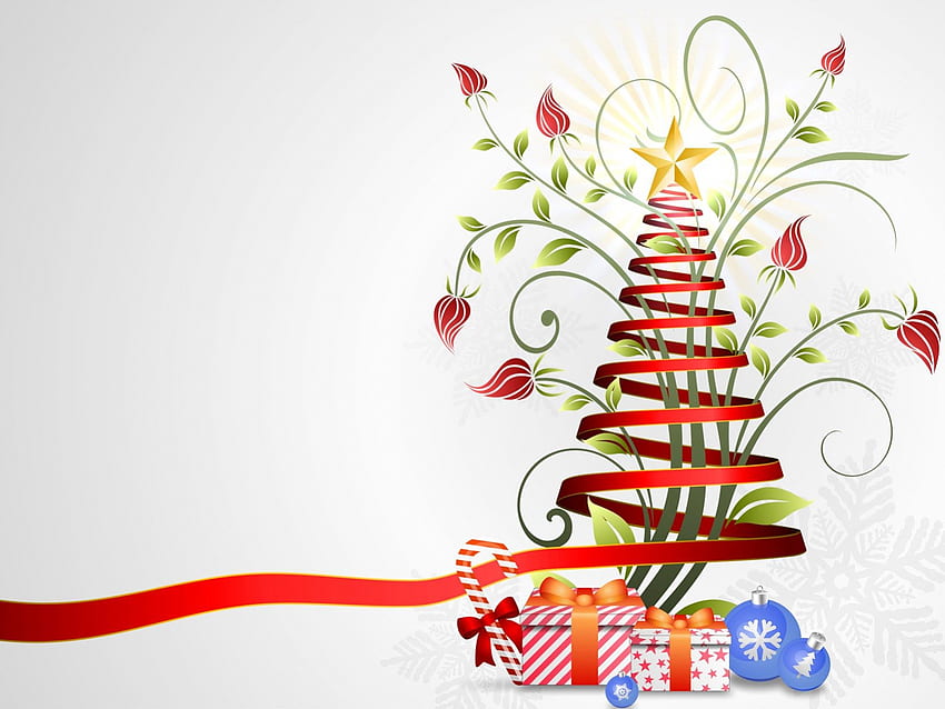 Christmas Ribbon, red ribbon, white ribbon, holiday ribbon, green ribbon HD wallpaper