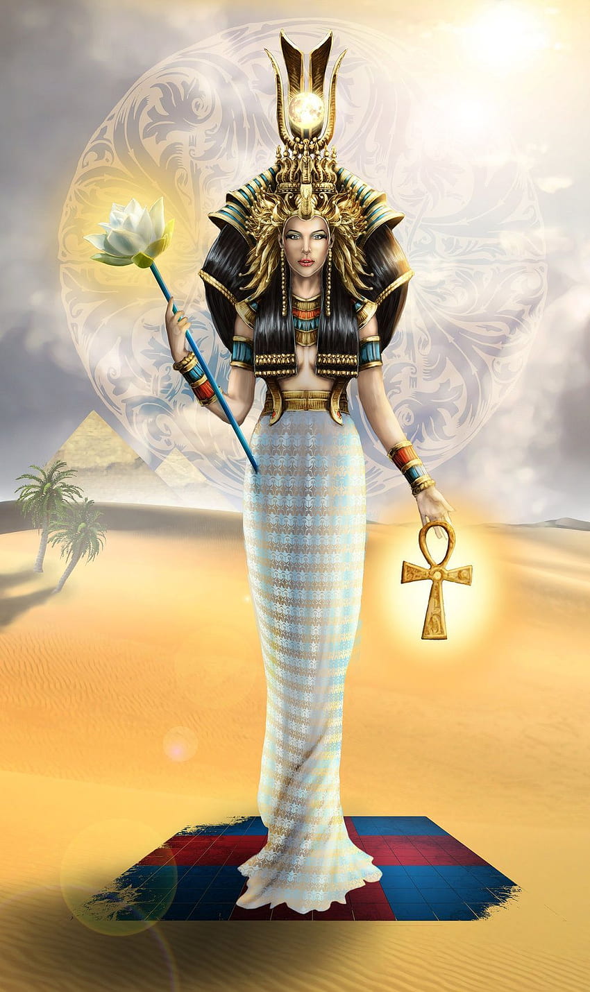 Déesse égyptienne Isis, mythologie égyptienne Fond d'écran de téléphone HD
