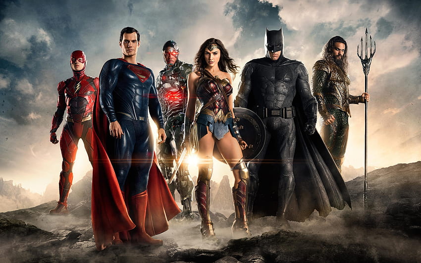 Justice League, Flash, League, Justice, Wonder, Aquaman, Superman, Batman, Woman Sfondo HD