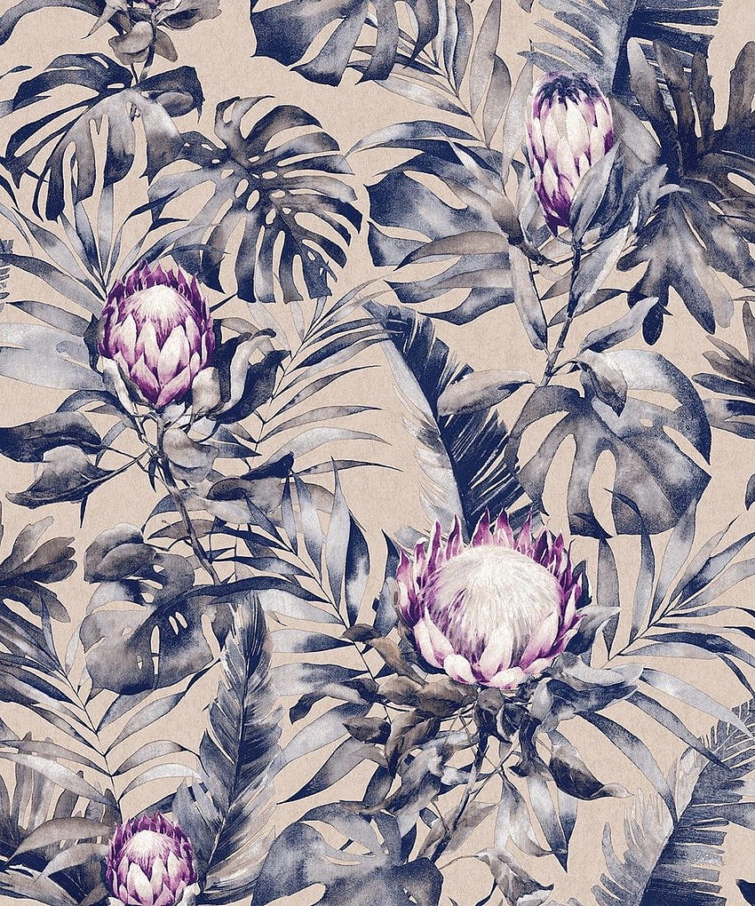 Glasshouse Protea Floral Rose Gold HD phone wallpaper