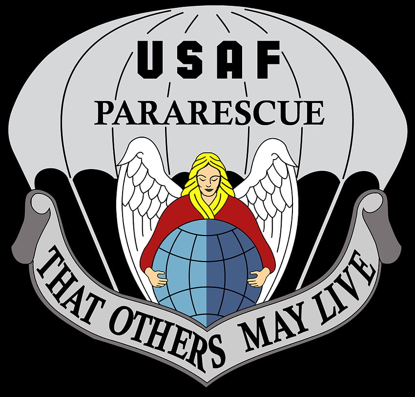 Pararescue de la Fuerza Aérea, militar, HQ Air Force Pararescue. 2019, logotipo de la USAF fondo de pantalla