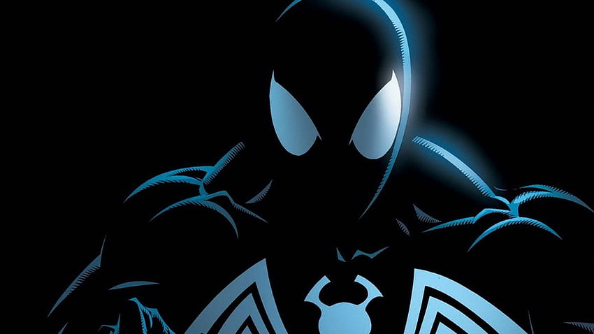 Symbiote Spiderman, Black and White Spider-Man HD wallpaper
