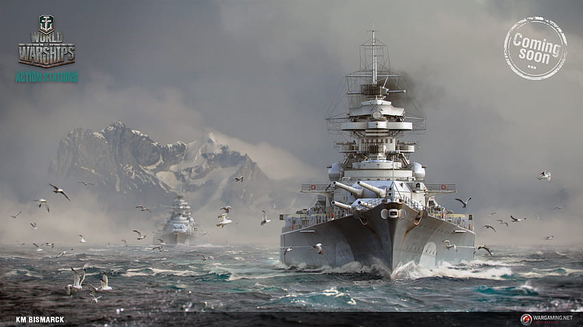 Acorazado Bismarck fondo de pantalla