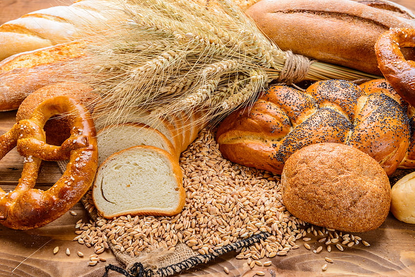Bread, grain, food, wheat HD wallpaper