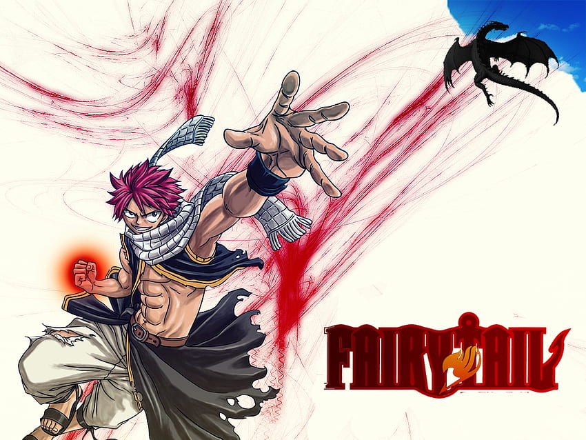 natsu dragneel, fata, coda di fata, drago, cielo, coda, dragneel, natsu Sfondo HD