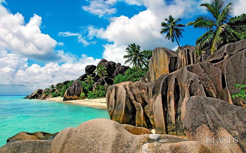 Seychelles, natureza, diversão, oceano, praia papel de parede HD