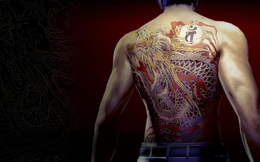 Il significato dei tatuaggi di Yakuza, Kazuma Kiryu Sfondo HD