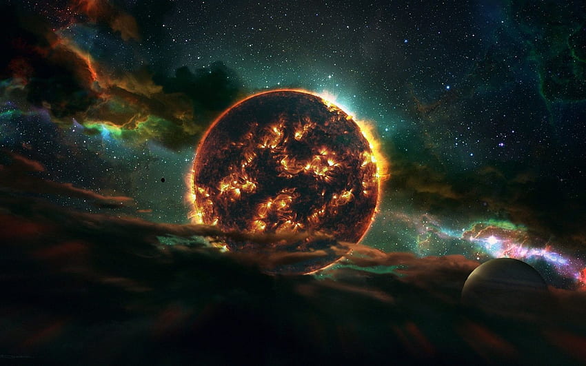 Bintang Mati, luar angkasa, planet, alam semesta Penuh Wallpaper HD