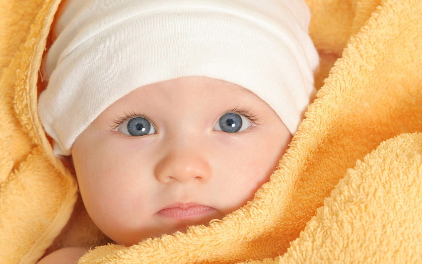 Children, Baby, Blanket, Face, Eyes and background. Other Amazing HD wallpaper
