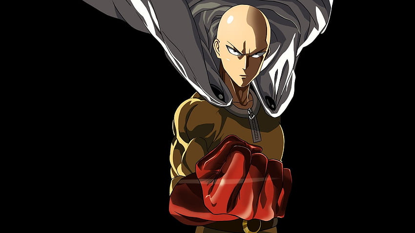 Saitama, One Punch Man, Cape, Puño, 2048X1152 De dibujos animados fondo de pantalla