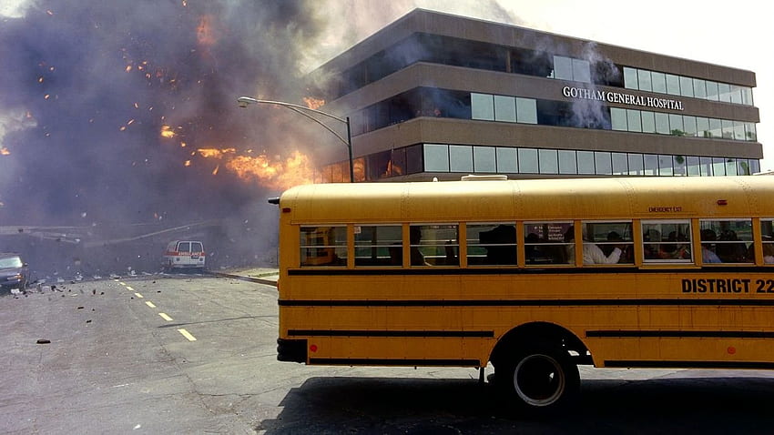 Explosions screenshots hospital school bus Batman The Dark Knight HD  wallpaper | Pxfuel