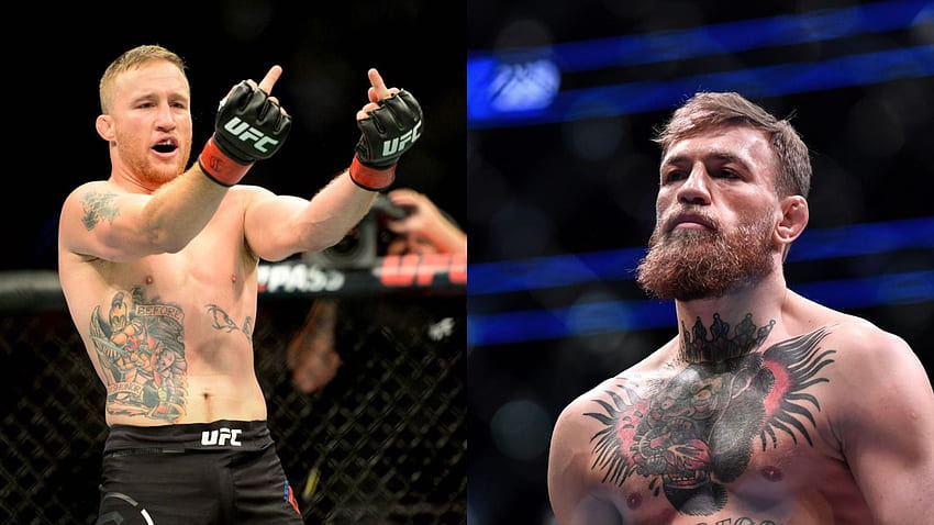 UFC-Star sagt, er wolle McGregor „ficken“, schlägt ihn wegen „Mangels, Justin Gaethje HD-Hintergrundbild