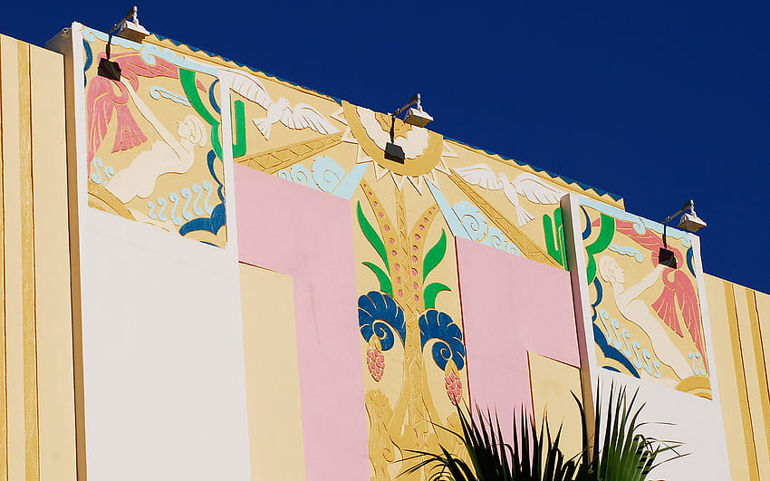 Historyczna dzielnica Art Deco w Miami Beach: South Beach, Floryda Tapeta HD
