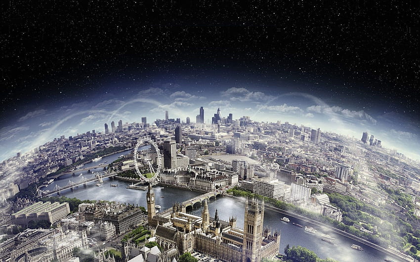 Daily : London Aerial View. I, Aerial City HD wallpaper