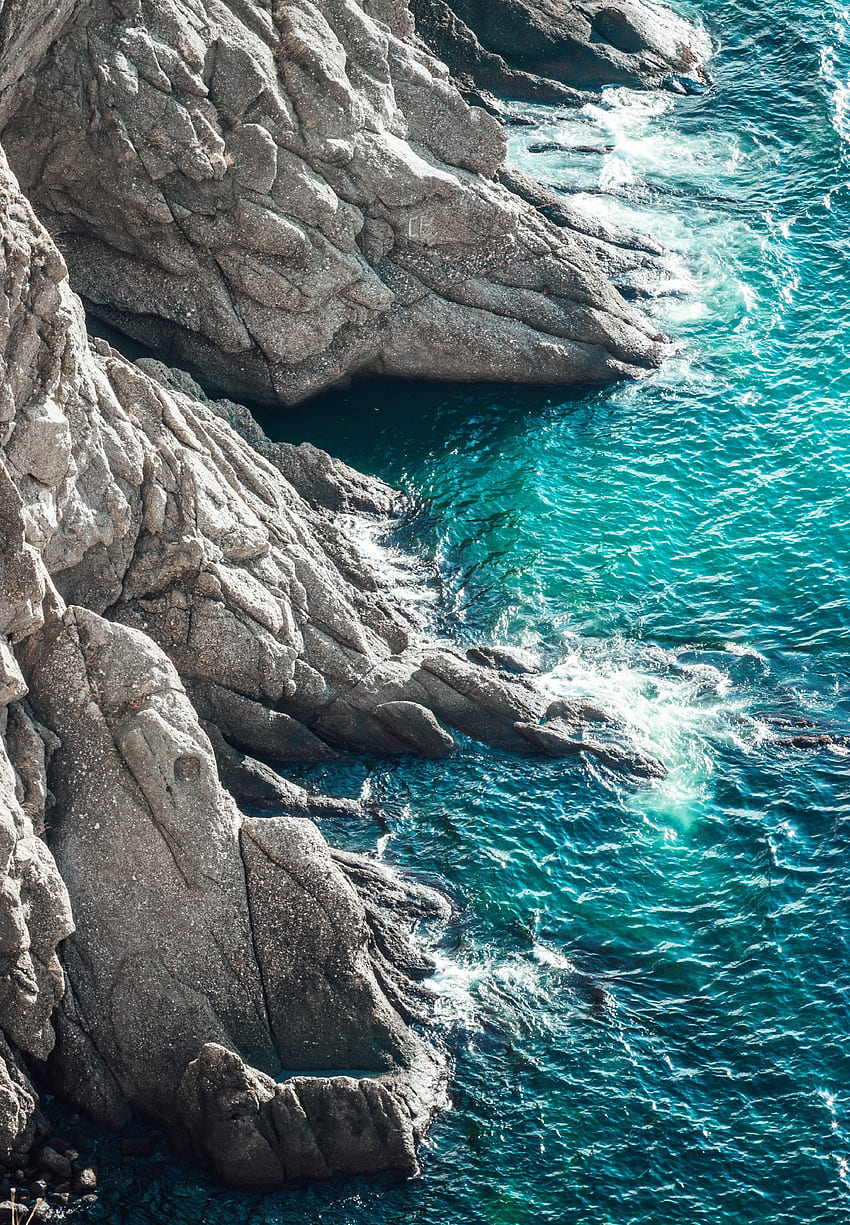 Naturaleza, Mar, Olas, Rocas, Surf fondo de pantalla del teléfono