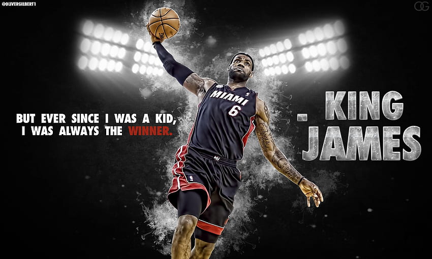 LeBron James Basketball Quote King James 209 [] for your , Mobile & Tablet. Explore LeBron James Heat Dunking. LeBron James Heat Dunking, Lebron, LeBron James Quotes HD wallpaper