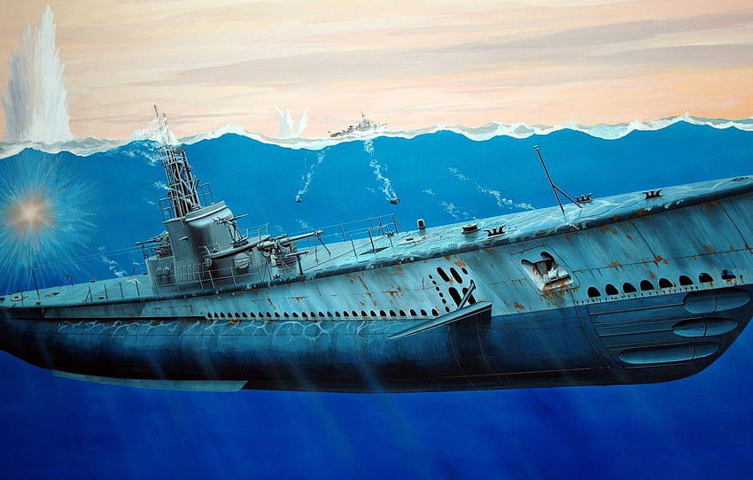 สหรัฐอเมริกา, เรือดำน้ำ, USS Gato, ดีเซลไฟฟ้า, ชั้น Gato วอลล์เปเปอร์ HD