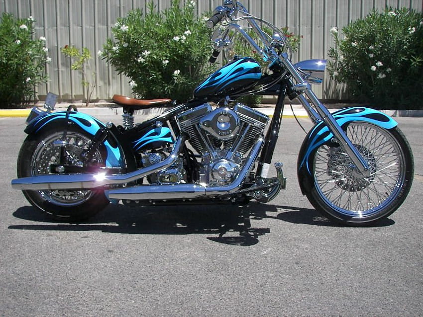 Old_School_Bobber, motorcycles, harley, bikes, choppers HD wallpaper