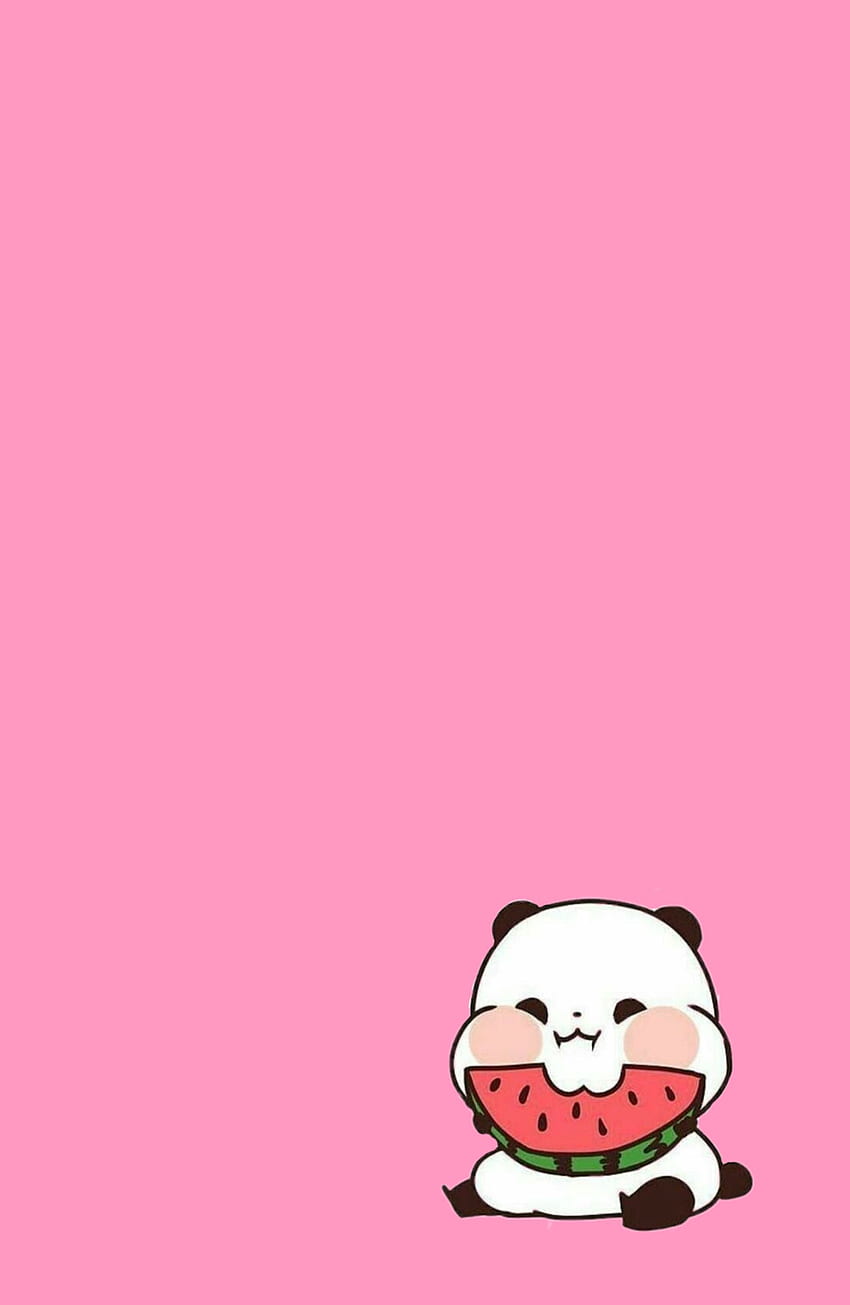 Hier ist ein süßer Panda, süßer rosa Panda HD-Handy-Hintergrundbild