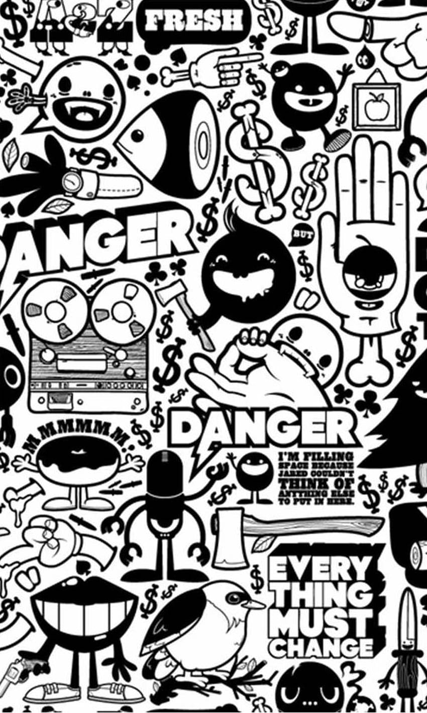 Sticker Bomb iPhone , Marvel Sticker Bomb HD phone wallpaper