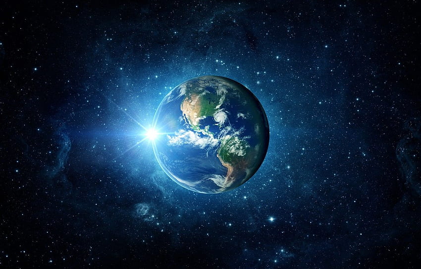 ışık, Dünya, gezegen için , bölüm космос, Güzel Dünya Gezegeni HD duvar kağıdı