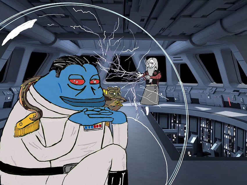 A Groyper variant of Grand Admiral Thrawn from Star Wars Legends [OC] : pepethefrog HD wallpaper