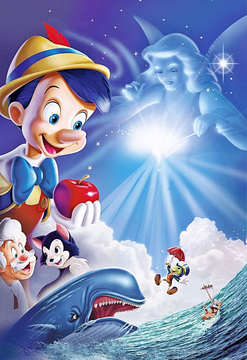 ピノキオ ウォルト ディズニー ポスター - - - ヒント HD電話の壁紙