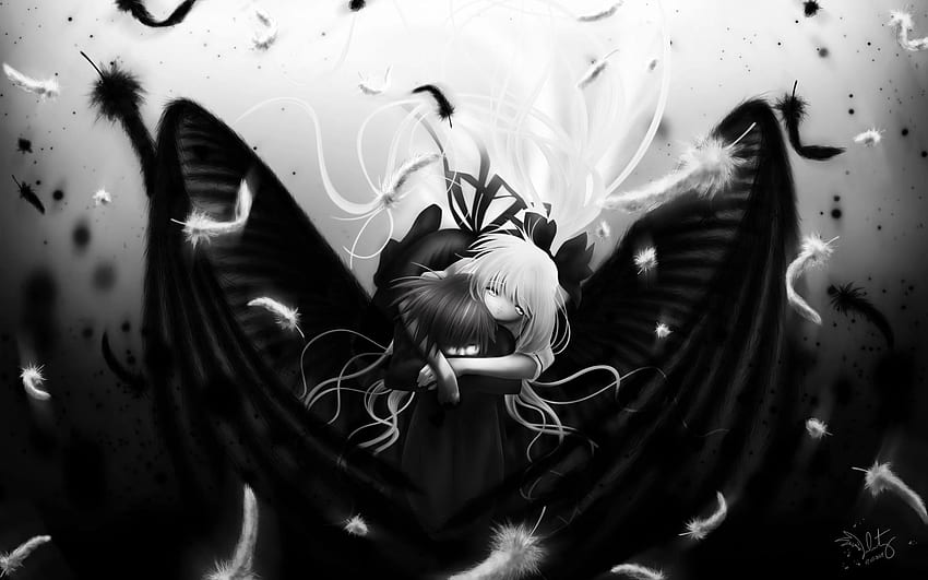 Black White Anime, Black and White Anime Boy HD wallpaper | Pxfuel