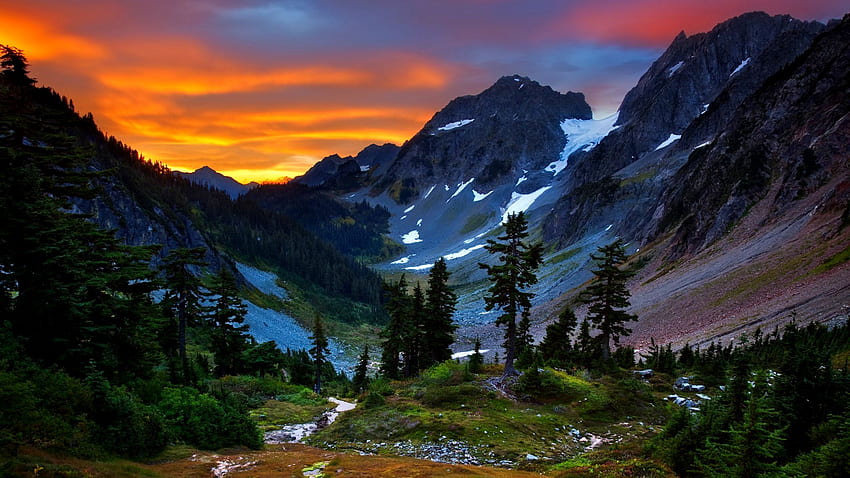 Mountain Pc Windows - Parque Nacional North Cascades - - fondo de pantalla