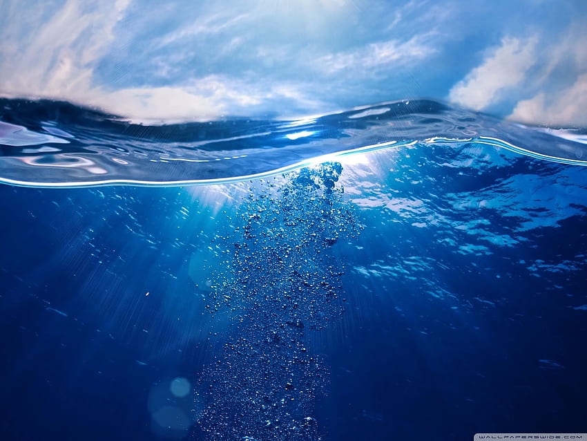 Blue Water Ultra Background for U TV, Blue Ocean HD wallpaper
