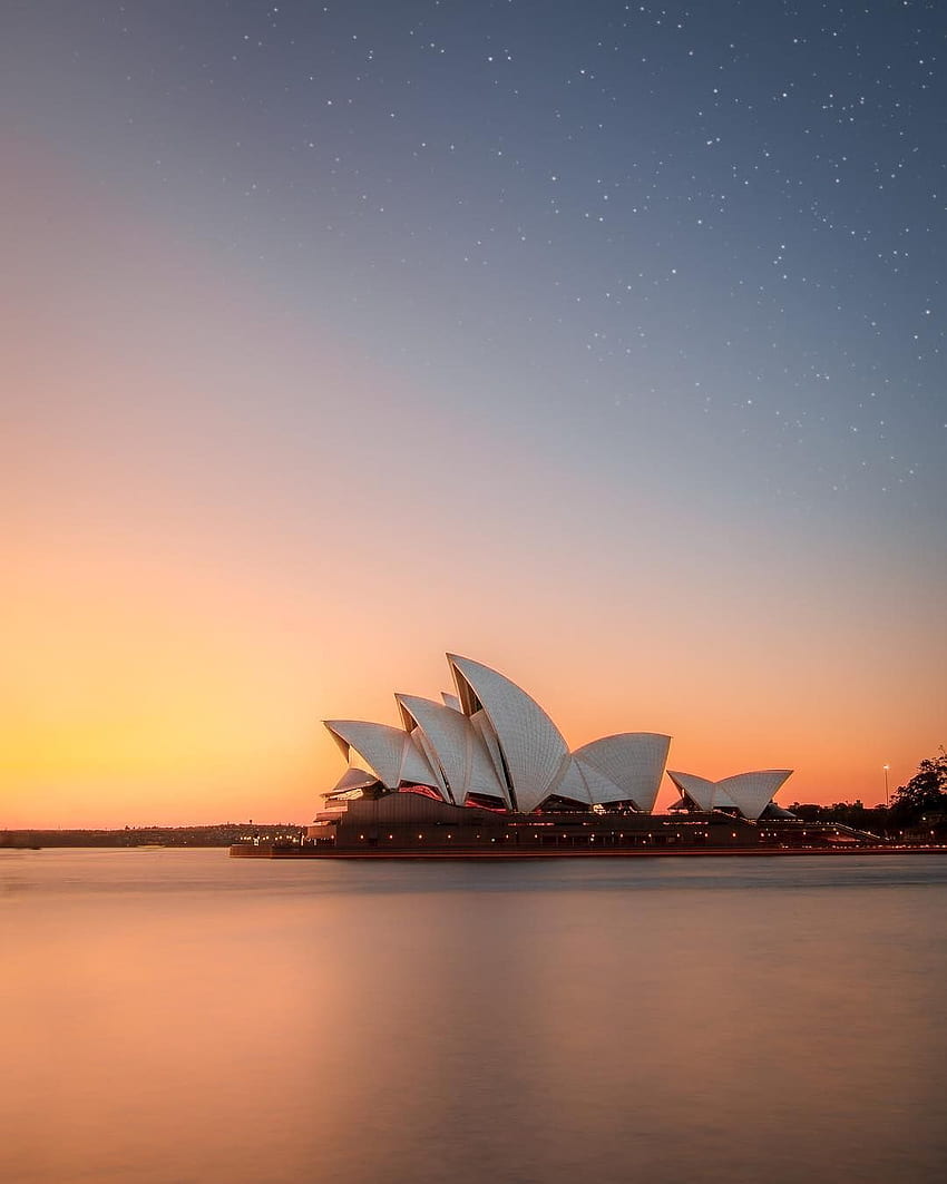 Das Sydney Opern Haus. Opernhaus von Sydney, vor Sonnenaufgang, Tag für Nacht HD-Handy-Hintergrundbild